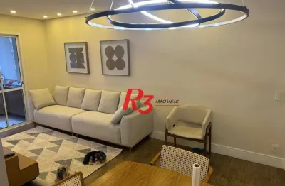 Apartamento com 3 dormitórios à venda, 84 m² por r$ 800.000,00 - marapé - santos/sp