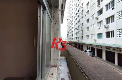 Apartamento com 2 dormitórios para alugar, 90 m² por r$ 3.200,00/mês - embaré - santos/sp