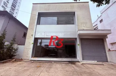 Loja para alugar, 376 m² por r$ 23.339,00/mês - gonzaga - santos/sp