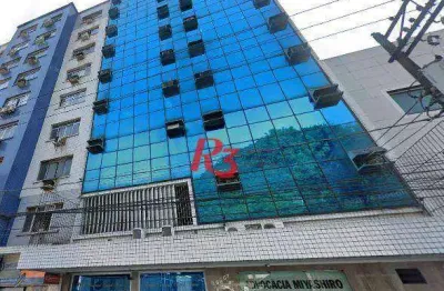Sala para alugar, 75 m² por r$ 4.700,00/mês - centro - santos/sp