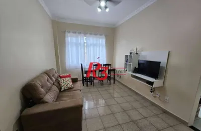 Apartamento com 2 dormitórios à venda, 74 m² por r$ 330.000,00 - encruzilhada - santos/sp
