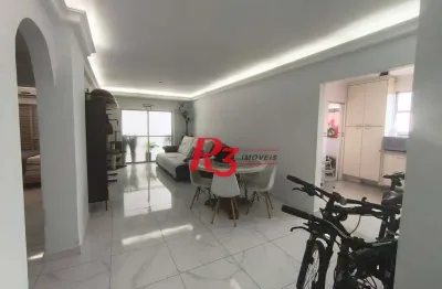 Apartamento com 3 dormitórios à venda, 130 m² por r$ 600.000,00 - vila belmiro - santos/sp