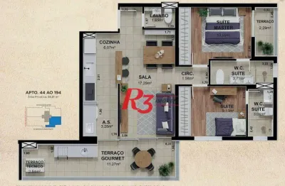 Apartamento à venda, 86 m² por r$ 1.290.000,00 - pompéia - santos/sp