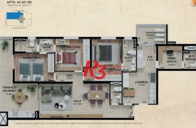 Apartamento à venda, 132 m² por r$ 1.850.000,00 - pompéia - santos/sp