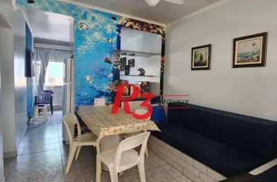 Apartamento com 1 dormitório à venda, 65 m² por r$ 430.000,00 - josé menino - santos/sp