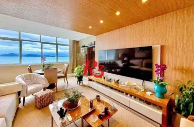 Apartamento com 3 dormitórios à venda, 157 m² por r$ 2.500.000,00 - ponta da praia - santos/sp