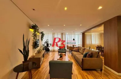 Apartamento com 2 dormitórios à venda, 140 m² por r$ 1.290.000,00 - gonzaga - santos/sp