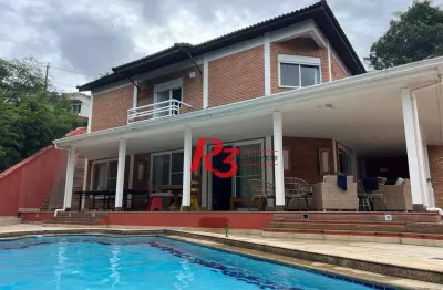Casa com 4 dormitórios à venda, 368 m² por r$ 12.500.000,00 - morro santa terezinha - santos/sp