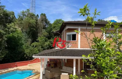 Casa com 4 dormitórios à venda, 368 m² por r$ 6.500.000,00 - morro santa terezinha - santos/sp