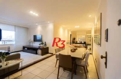 Apartamento com 3 dormitórios à venda, 146 m² por R$ 1.190.000,00 - Embaré - Santos/SP