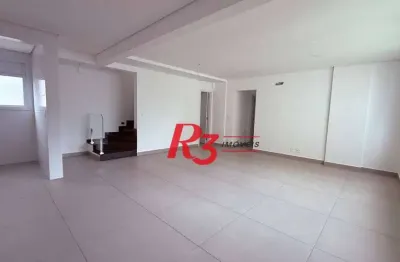 Cobertura com 3 dormitórios à venda, 209 m² por r$ 2.769.228,00 - boqueirão - santos/sp