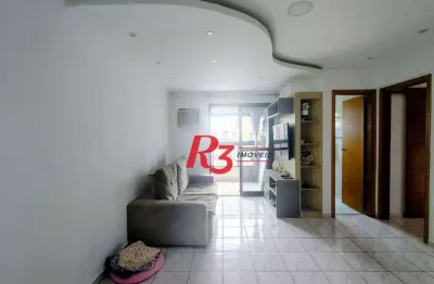 Apartamento com 2 dormitórios à venda, 54 m² por r$ 490.000,00 - embaré - santos/sp