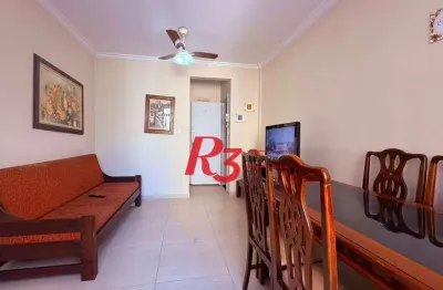 Apartamento com 1 dormitório à venda, 50 m² por r$ 400.000,00 - gonzaga - santos/sp