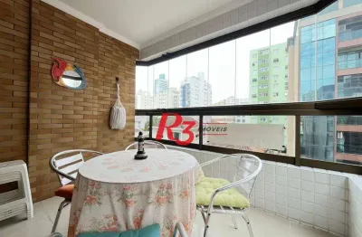 Apartamento para alugar, 120 m² por r$ 6.000,02/mês - aparecida - santos/sp