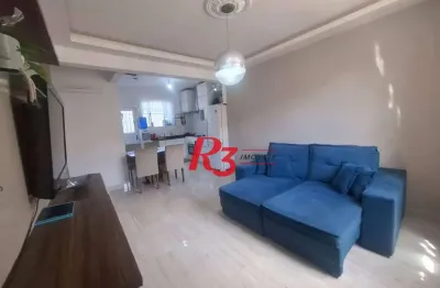 Apartamento com 2 dormitórios à venda, 75 m² por r$ 400.000,00 - vila mathias - santos/sp