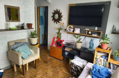 Apartamento com 2 dormitórios à venda, 43 m² por r$ 300.000,00 - aparecida - santos/sp