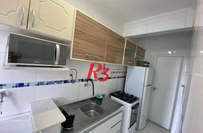 Apartamento com 1 dormitório à venda, 45 m² por r$ 380.000,00 - aparecida - santos/sp