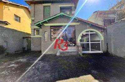 Terreno, 352 m² - venda por r$ 1.500.000,00 ou aluguel por r$ 9.675,99/mês - vila belmiro - santos/sp