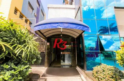 Sala para alugar, 115 m² por r$ 4.500,00/mês - gonzaga - santos/sp