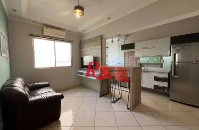 Apartamento com 1 dormitório à venda, 40 m² por r$ 350.000,00 - vila matias - santos/sp