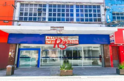 Loja para alugar, 2848 m² por r$ 59.900,00/mês - centro - santos/sp