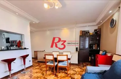 Casa com 3 dormitórios à venda, 113 m² por r$ 750.000,00 - marapé - santos/sp