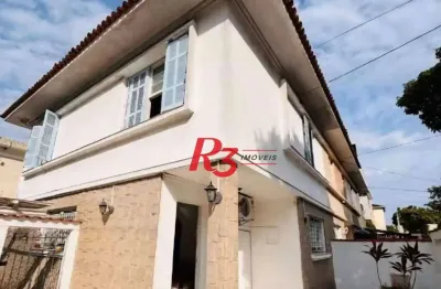 Sobrado com 3 dormitórios à venda, 140 m² por r$ 879.000,00 - marapé - santos/sp