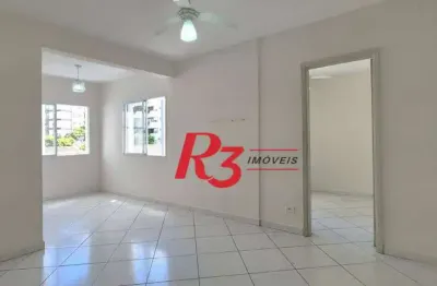Apartamento com 1 dormitório à venda, 53 m² por r$ 390.000,00 - boqueirão - santos/sp