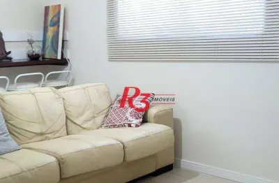 Apartamento com 3 dormitórios à venda, 100 m² por r$ 460.000,00 - macuco - santos/sp