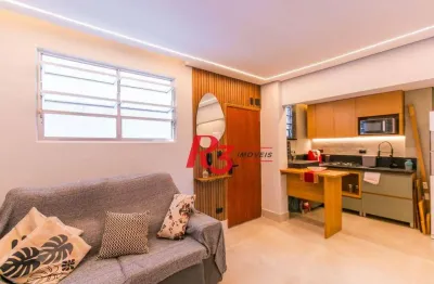 Apartamento com 2 dormitórios à venda, 48 m² por r$ 520.000,00 - aparecida - santos/sp