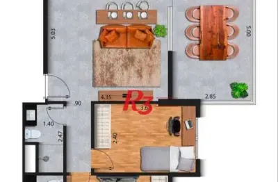 Apartamento com 2 dormitórios à venda, 70 m² por r$ 800.000,00 - josé menino - santos/sp