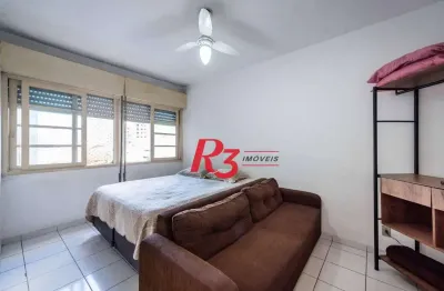 Apartamento com 1 dormitório para alugar, 22 m² por r$ 3.423,36/mês - aparecida - santos/sp