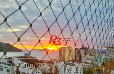 Apartamento com 3 dormitórios para alugar, 125 m² por r$ 13.000,00/mês - ponta da praia - santos/sp