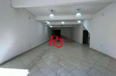 Loja para alugar, 1036 m² por r$ 9.000,00/mês - vila mathias - santos/sp