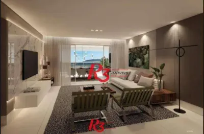 Apartamento com 3 dormitórios à venda, 163 m² por r$ 3.660.000,00 - ponta da praia - santos/sp