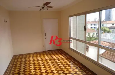 Apartamento com 3 dormitórios à venda, 110 m² por r$ 869.000,00 - embaré - santos/sp