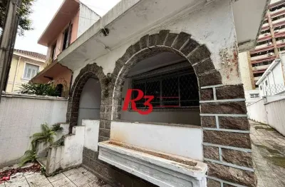 Sobrado com 3 dormitórios para alugar, 235 m² por r$ 15.900,00/mês - gonzaga - santos/sp