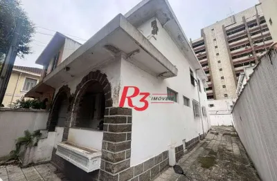 Sobrado com 3 dormitórios para alugar, 235 m² por R$ 15.900,00/mês - Gonzaga - Santos/SP