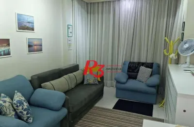 Apartamento com 1 dormitório à venda, 32 m² por r$ 300.000,00 - itararé - são vicente/sp