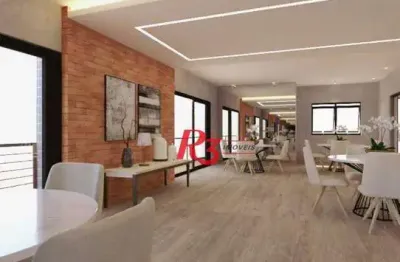 Apartamento com 2 dormitórios à venda, 70 m² por r$ 915.000,00 - josé menino - santos/sp
