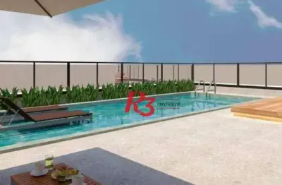 Apartamento com 2 dormitórios à venda, 70 m² por r$ 775.000,00 - josé menino - santos/sp