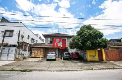 Terreno à venda, 600 m² por r$ 1.800.000,00 - macuco - santos/sp