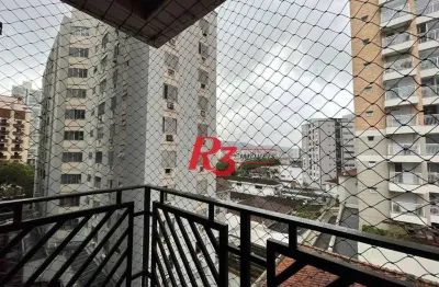 Apartamento com 3 dormitórios para alugar, 110 m² por r$ 5.000,00/mês - pompéia - santos/sp