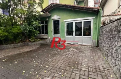 Casa com 3 dormitórios para alugar, 283 m² por r$ 12.000,00/mês - macuco - santos/sp