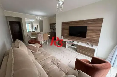 Apartamento com 3 dormitórios à venda, 107 m² por r$ 700.000,00 - embaré - santos/sp