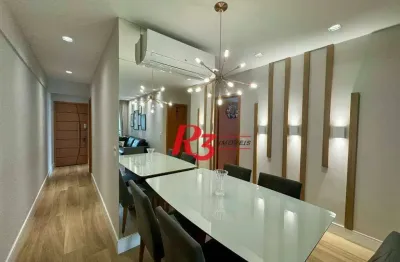 Apartamento com 3 dormitórios à venda, 104 m² por r$ 1.650.000,00 - gonzaga - santos/sp