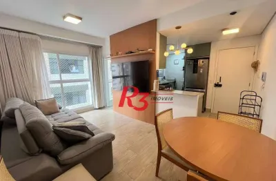 Apartamento com 2 dormitórios para alugar, 82 m² por r$ 7.800,00/ano - aparecida - santos/sp