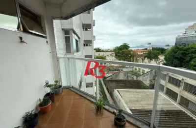 Apartamento com 3 dormitórios à venda, 140 m² por r$ 860.000,00 - aparecida - santos/sp
