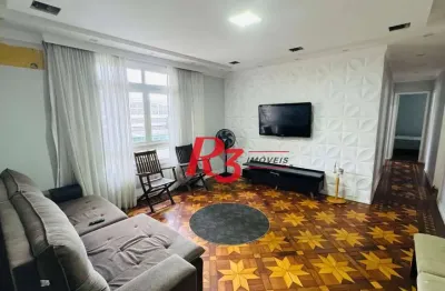 Apartamento com 3 dormitórios para alugar, 105 m² por r$ 4.119,00/mês - aparecida - santos/sp