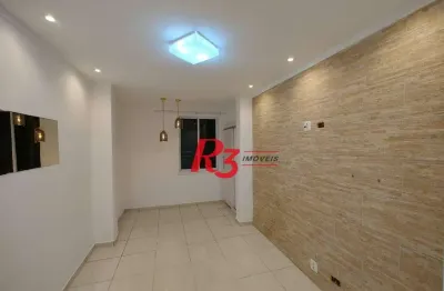 Apartamento com 2 dormitórios à venda, 110 m² por r$ 450.000,00 - josé menino - santos/sp